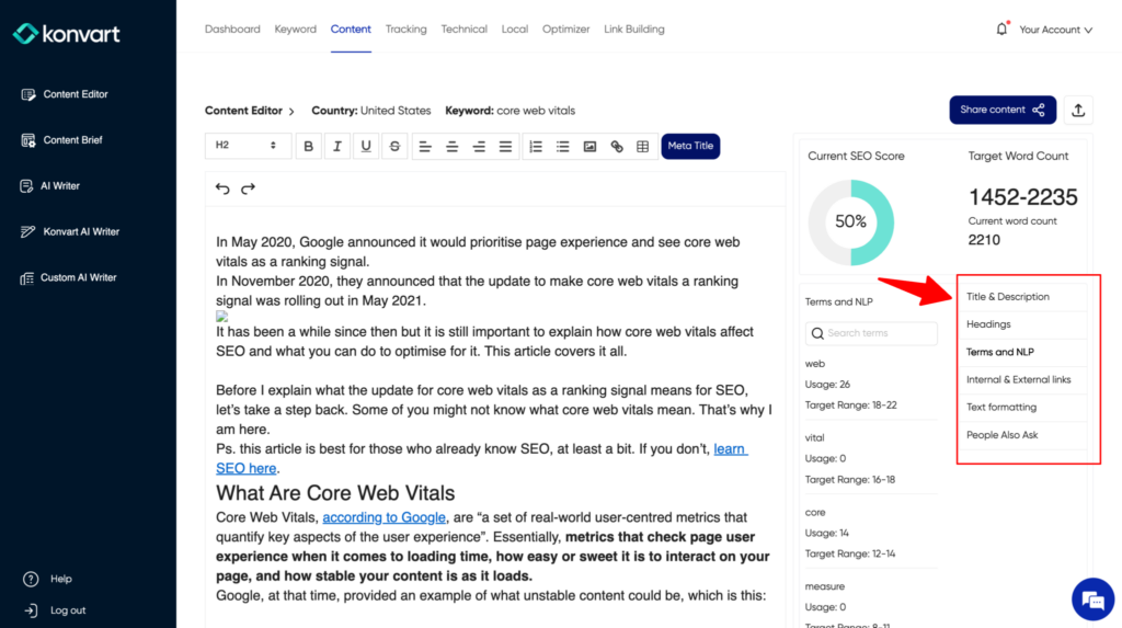 Konvart Content Editor