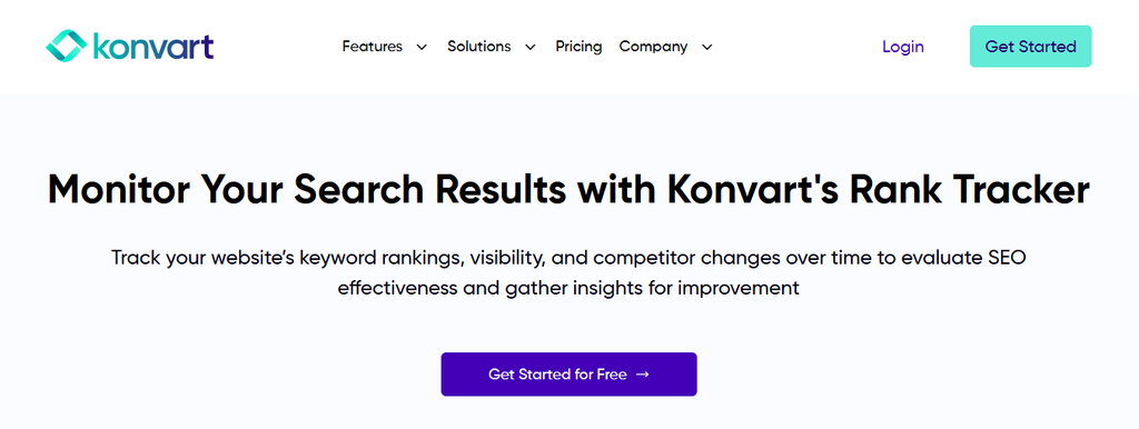 Konvart rank tracker page