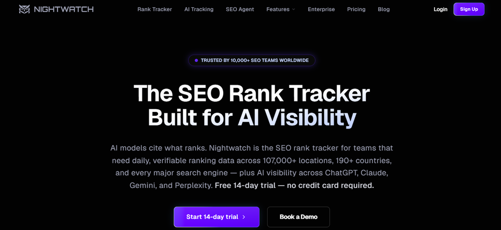 nightwatch rank tracker page