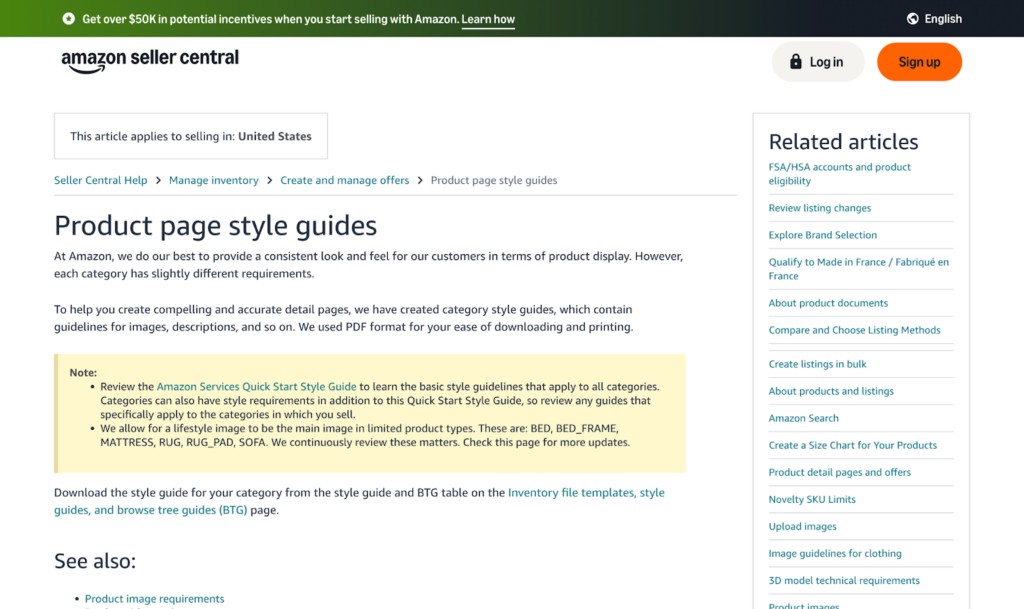 Amazon style guide