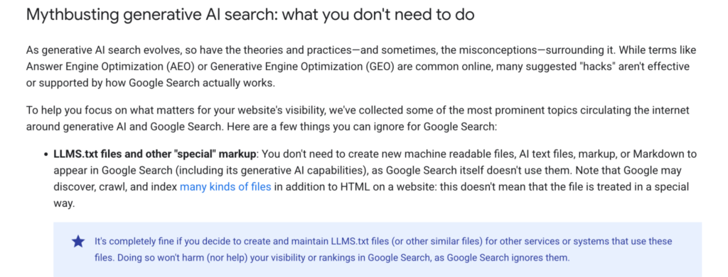 mythbusting generative AI search