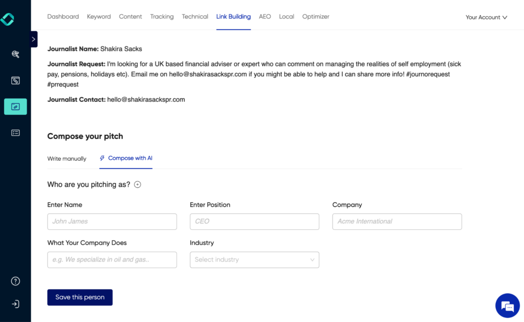 composing digital PR pitch with AI with Konvart